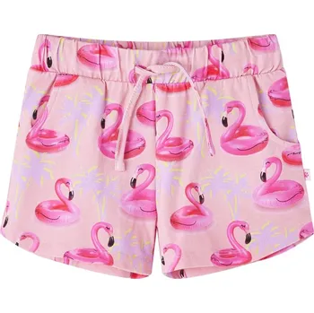 vidaXL Dětské kraťasy se šňůrkou světle růžové 92 [14662]