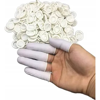 Latexové návleky na prsty Na Jedno Použití chrániče x10 ks