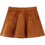 vidaXL Dětská sukně s kapsami manšestr 104 [13880] Barva: Koňaková