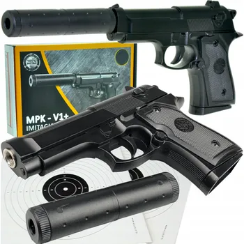 BERETTA KOVOVÁ PISTOLE NA KULIČKY TLUMIČ PUŠKA