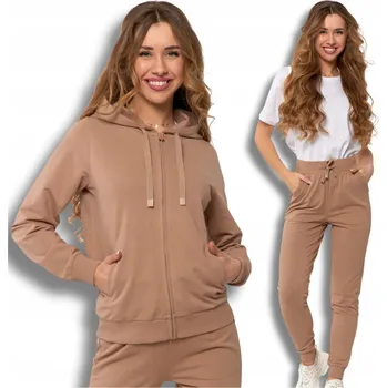 Dámské kalhoty TEPLÁKOVKA DÁMSKÉ MORAJ POHODLNÉ TEPLÁKOVÉ KALHOTY A ROZEPÍNACÍ MIKINA L