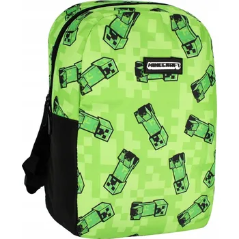 Školní batoh Školní batoh Minecraft Jacob s jednou přihrádkou, černý, zelený