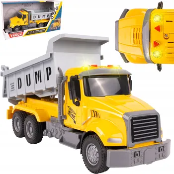 autíčko SKLÁPĚČKA NÁKLADNÍ AUTO POHYBLIVÁ KLAPKA SVĚTLO ZVUK JEZDÍ