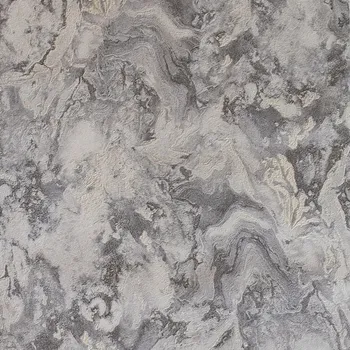 Tapeta Vinylová tapeta Vomax šedo-stříbrná 3D omyvatelná 10 m x 53 cm