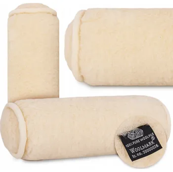 Polštář Hlavový Váleček z merino vlny Magma bílý