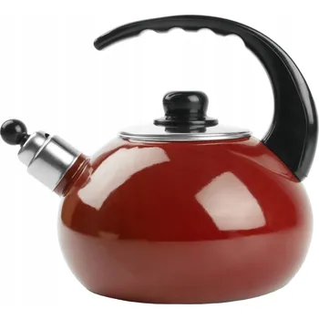 Varná konvice Konvice tradiční ocelová smaltovaná Silesia Smalt 2,5 l červená