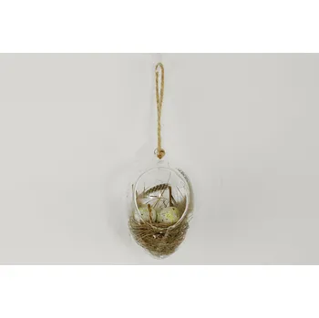 Velikonoční dekorace Autronic Vajíčko na zavěšení , s vnitřní dekorací AC809102