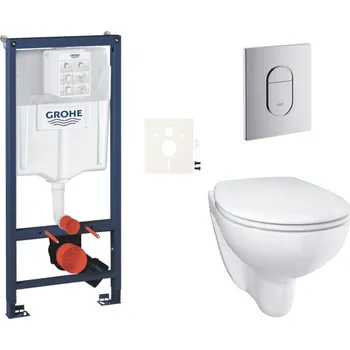 Klozet Grohe Závěsný wc set do lehkých stěn / předstěnová montáž Bau Ceramic SIKOGRSBAUA