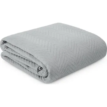 Přehoz na lůžko Přehoz na postel Eurofirany polyester 220 cm x 240 cm stříbrný