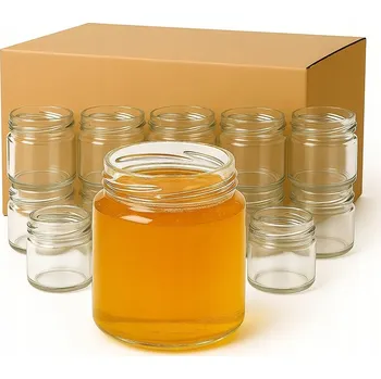 Sklenice Sklenice zavařovací 330 ml sada 72 kusů bez víček FI82mm na zavařování