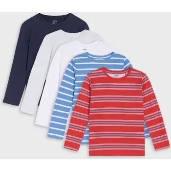 Chlapecká mikina Sinsay - 5 balení triček s dlouhým rukávem - šedá - 043FT-09M - 043FT-09M-116