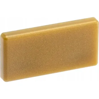 LED osvětlení Záslepka pro Nášlapný Profil ZLATÁ PLNÁ (Koncovka)