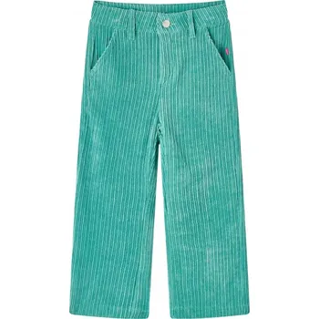 vidaXL Dětské manšestrové kalhoty mátově zelené 128 [14367]