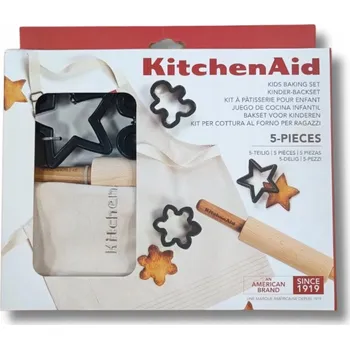 Dětská kuchyňka KitchenAid Sada na pečení pro děti, 5 dílů, vykrajovátka, váleček