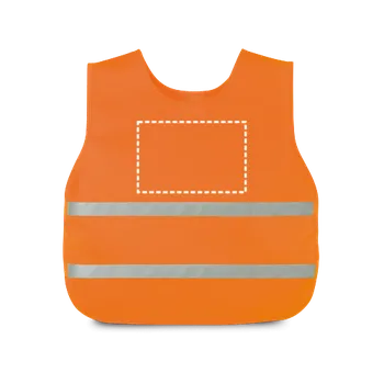 reflexní vesta 11071. Reflexní vesta pro děti 3 Zadní část, 230 x 150 Transfer, 2 barvy