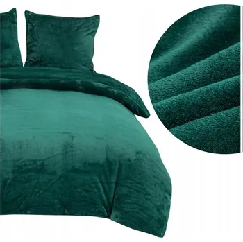 Povlečení POVLEČENÍ 200x220 PLUSZOVÉ FLEECOVÉ HRUBÉ TEPLÉ MĚKOUČKÉ ZIMNÍ MEDVÍDEK BÍLÉ