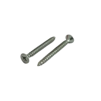 Šroub Vrut 4,5x45mm se zápustnou hlavou, plný závit, bíly zinek