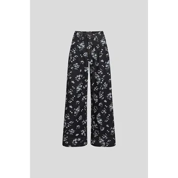 Dámské džíny DŽÍNY KARL LAGERFELD AOP ORCHID DENIM PANTS ORCHID DARK BLUE DENIM AOP