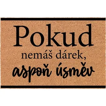 Rohožka Kokosová Vstupní Rohožka Dekorativní | Veselý Dárek Dárek 60x40
