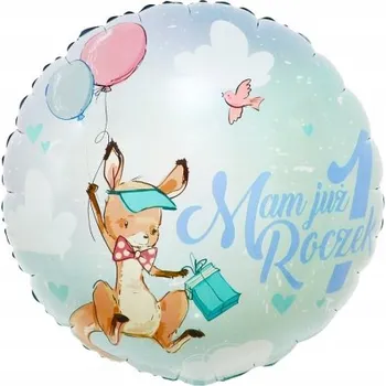 Balónek Fóliový balónek Mám už jeden rok - klokan, 36 cm 1 Ks