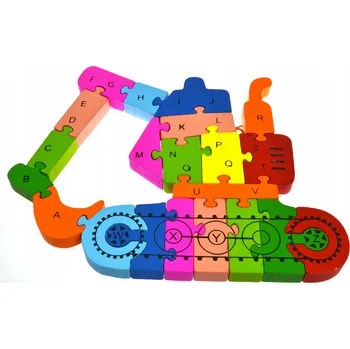 ostatní stavebnice Dřevěné vzdělávací Stavebnice , 26 kusů , vícebarevné