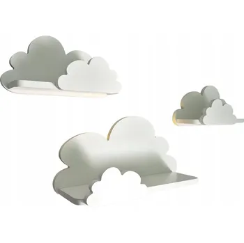 police Police obláčky noční lampa s jemnou září na zeď do dětského pokoje