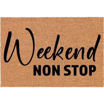 Rohožka KOKOSOVÁ VSTUPNÍ ROHOŽKA DO DOMU DEKORATIVNÍ DÁREK WEEKEND 60X40cm