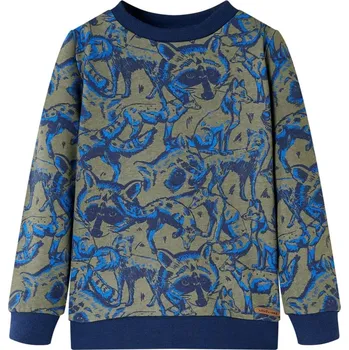 Chlapecká mikina vidaXL Dětská mikina khaki 104 [13330]