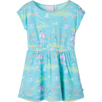 Dívčí šaty vidaXL Dětské šaty světle akvamarínové 104 [11440]