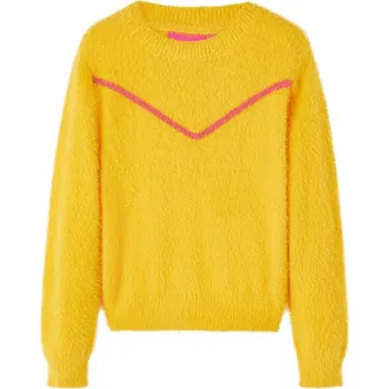 Chlapecký svetr vidaXL Dětský svetr pletený staro 104 [14759] Barva: Okrová