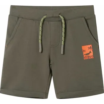 Chlapecké kraťasy vidaXL Dětské kraťasy se stahovací šňůrkou 104 [12200] Barva: Khaki