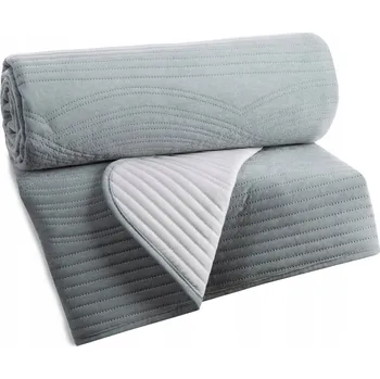 Prostěradlo Přehoz na postel Eurofirany polyester 220 cm x 240 cm stříbrný