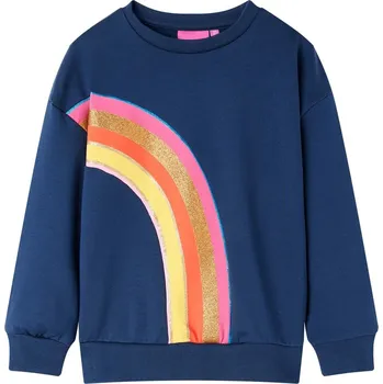 Chlapecká mikina vidaXL Dětská mikina námořnicky modrá 140 [14308]