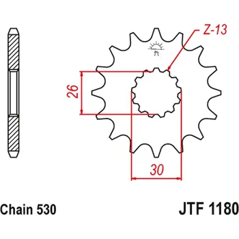 Řetězová sada pro motocykl JT řetězové kolo přední 2090 18 s gumou TRIUMPH DAYTONA 955/SPRINT ST/SPRINT GT (209018JTRB) (řetěz 530) (JT řetězové kolo přední 2090 18 s gumou TRIUMPH DAYTONA 955/SPRINT ST/SPRINT GT (209018JTRB) (řetěz 530))