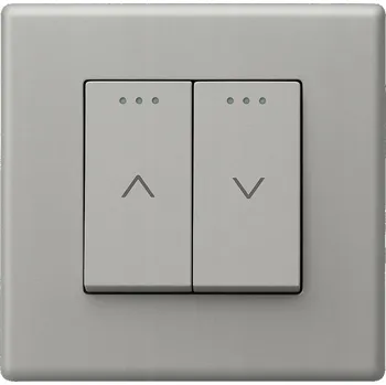 vypínač MECHANICKÝ SPÍNAČ S PLASTOVÝM RÁMEČEK PRO ROLETY STŘÍBRNÝ ŠEDÝ