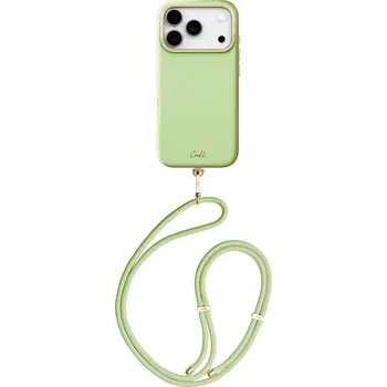 Pouzdro na mobilní telefon Uniq Coehl Mirelle MagSafe s poutkem pro Apple iPhone 17 Pro Lint Green