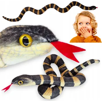 plyšák PLYŠOVÝ HÁD KORÁLOVEC DLOUHÝ Plyšák Loutka na prst JAKO ŽIVÝ