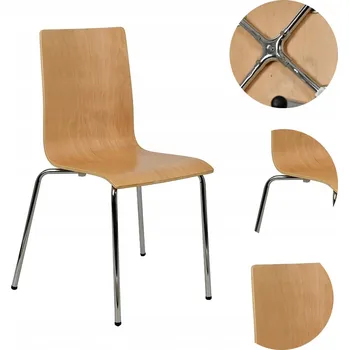 Jídelní židle Židle pevná Stema světle hnědá