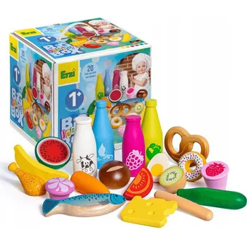 Dřevěná hračka Dřevěné potraviny na hraní Big Box Junior Erzi