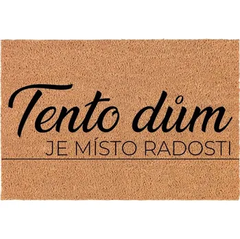 Rohožka Kokosová Vstupní Rohožka Dekorativní Veselý Dárek Místo Radosti