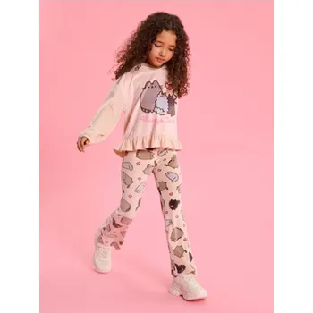 Dívčí oblečení Sinsay - Velurová sada Pusheen the Cat - béžová - 025GL-80X - 025GL-80X-134