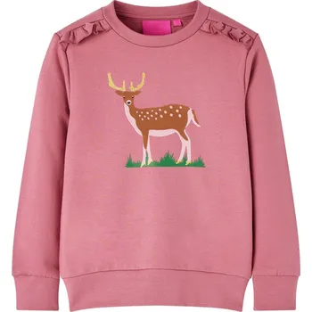 Chlapecká mikina vidaXL Dětská mikina malinová 116 [14201]