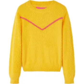 Chlapecký svetr vidaXL Dětský svetr pletený tmavě 116 [14755] Barva: Okrová