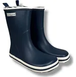 Bundgaard Charly – barefoot dětské holínky s užší patou a širší špičkou Navy - 31