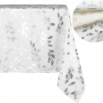 ubrus UBRUS VODĚODPUDIVÝ NA VÁNOČNÍ STŮL 140x200 CM, OCHRANA PROTI SKVRNÁM