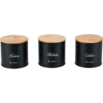 Dóza na potraviny SADA 3 DÓZ NA CUKR KÁVA ČAJ E-6037