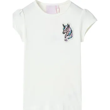 vidaXL Dětské tričko jasně 128 [10782] Barva: ecru