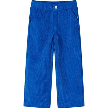 vidaXL Dětské manšestrové kalhoty kobaltově modré 92 [14419]