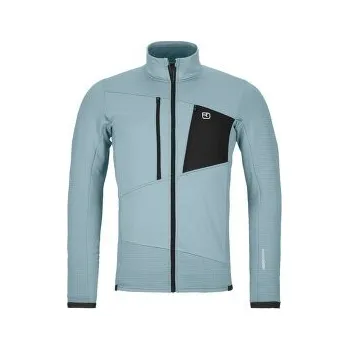Pánská mikina Ortovox FLEECE GRID JACKET MEN 87301 glacier grey zelená M