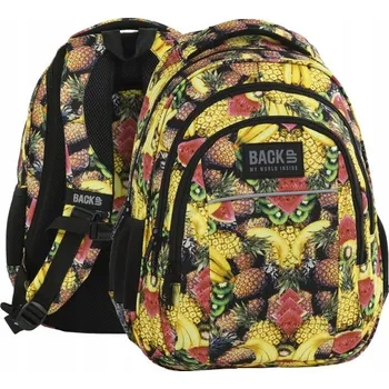 Městský batoh Vícekomorový Školní batoh Back Up v odstínech žluté a zlaté, vícebarevný, 24 l